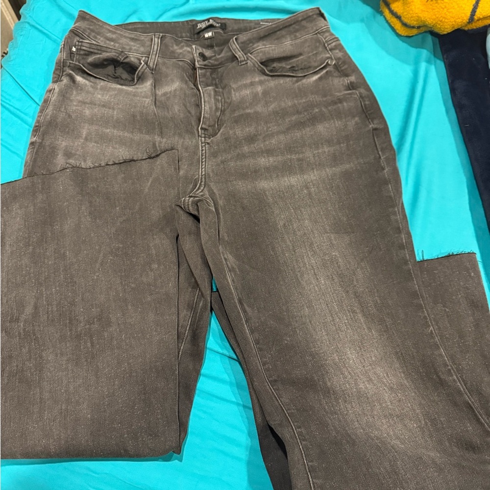 Women's Gray/ black super flare Judy blue